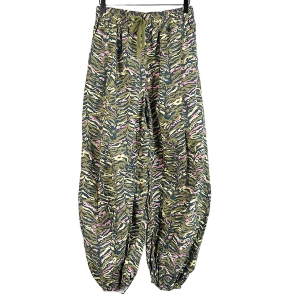 Free People Movement sz XS olive combo zephyr print high-rise baggy balloon pant - Picture 4 of 16